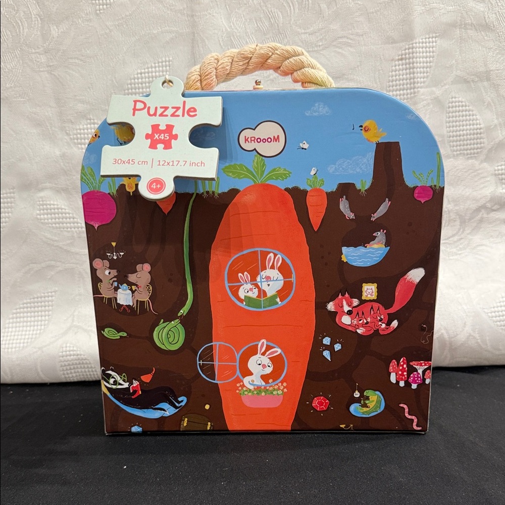Toysmith Krooom Puzzle underground carrot rabbits, etc. Complete